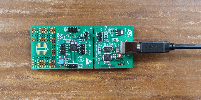 STM8SVL-DISCOVERY with Demo running